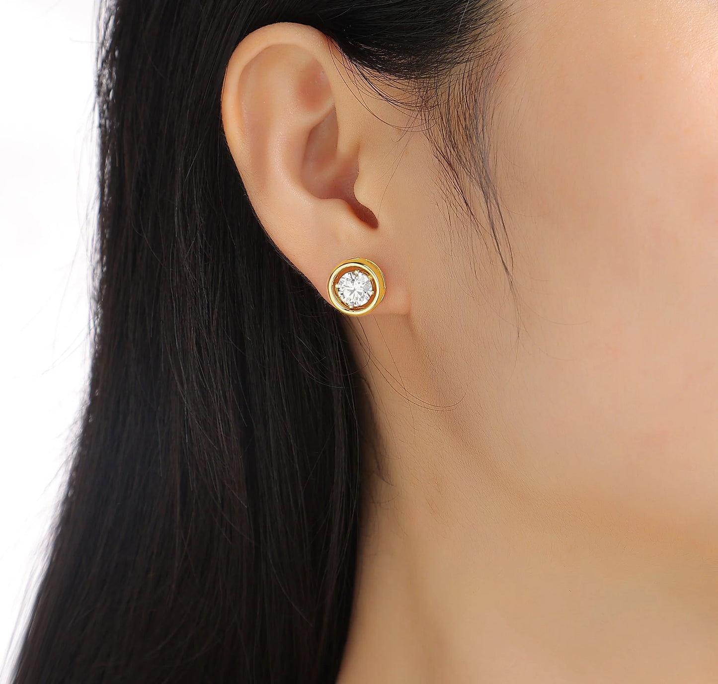 Effortless Stud Earrings- 2.10ctw Round