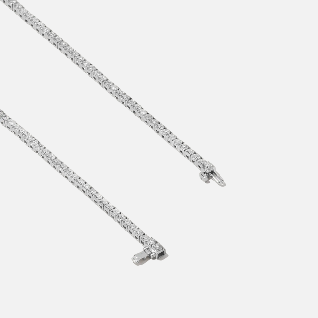 Lab Grown Diamond Tennis Bracelet 14k White Gold