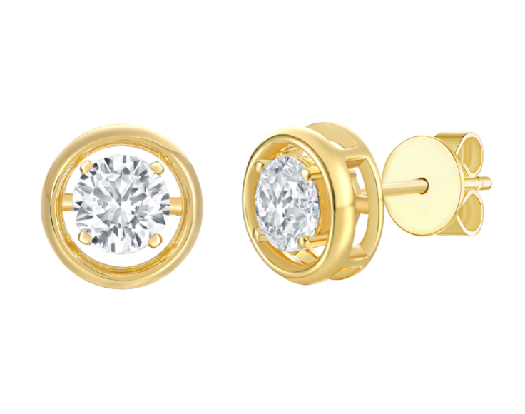 Effortless Stud Earrings- 2.10ctw Round
