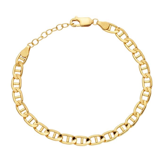 14K Yellow Gold-Filled Anchor Chain Bracelet