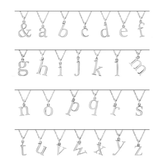 Lowercase Initial Pendant