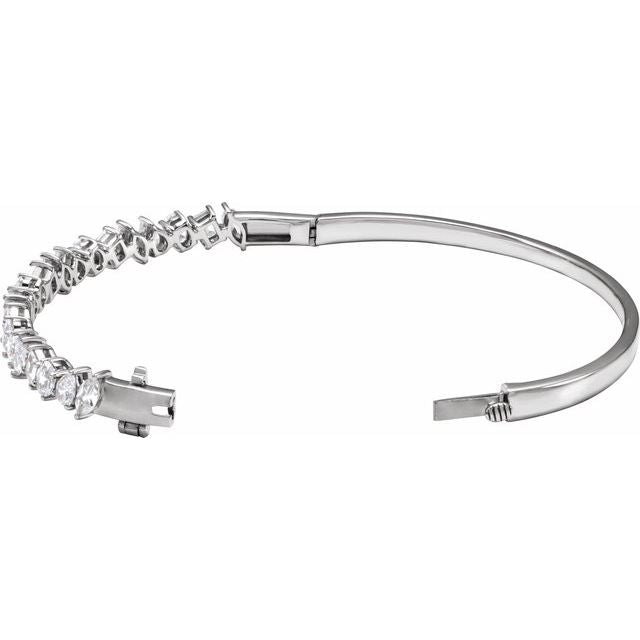 4 1/5 CTW Lab-Grown Diamond Bangle 7" Bracelet