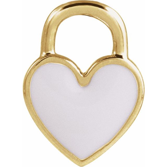 Enamel Heart Pendant