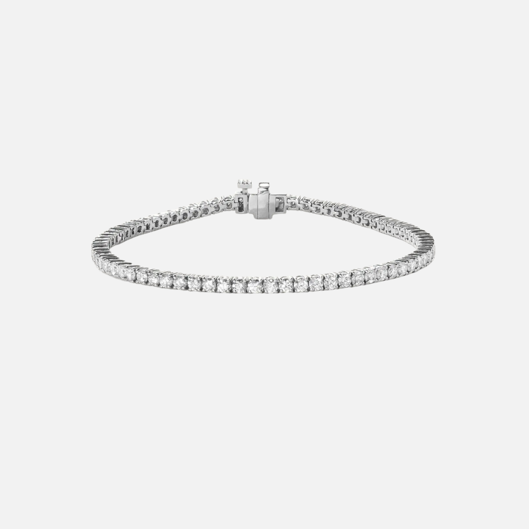 Lab Grown Diamond Tennis Bracelet 14k White Gold