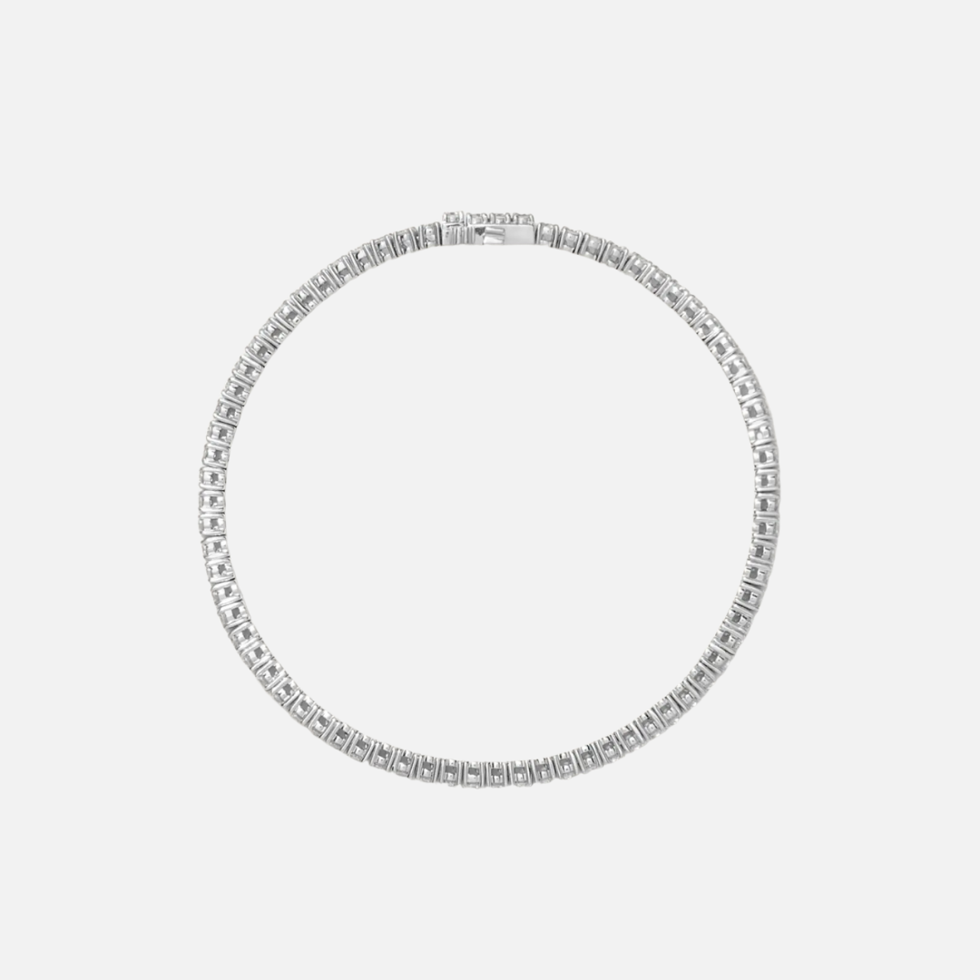 Lab Grown Diamond Tennis Bracelet 14k White Gold – FTM DIAMONDS