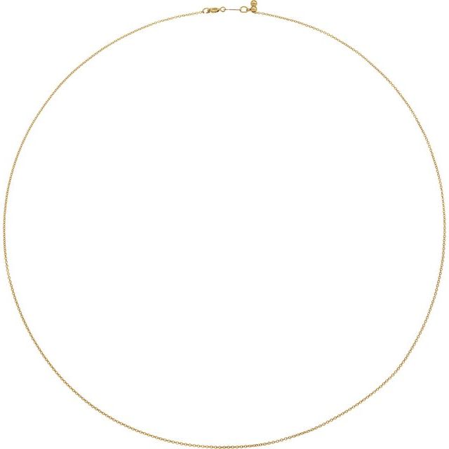 14K Yellow Gold-Filled 1.1 mm Adjustable Cable 16-22" Chain