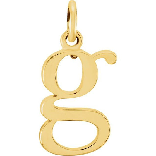 Lowercase Initial Pendant