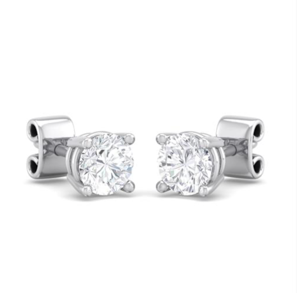 2 CTW Round Lab Grown Diamond Studs