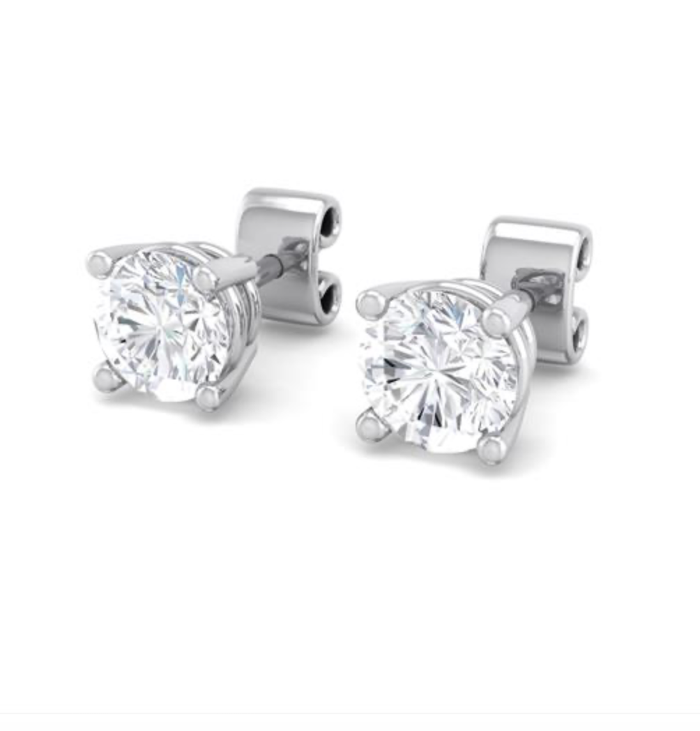 1.5 CTW Round Lab Grown Diamond Studs