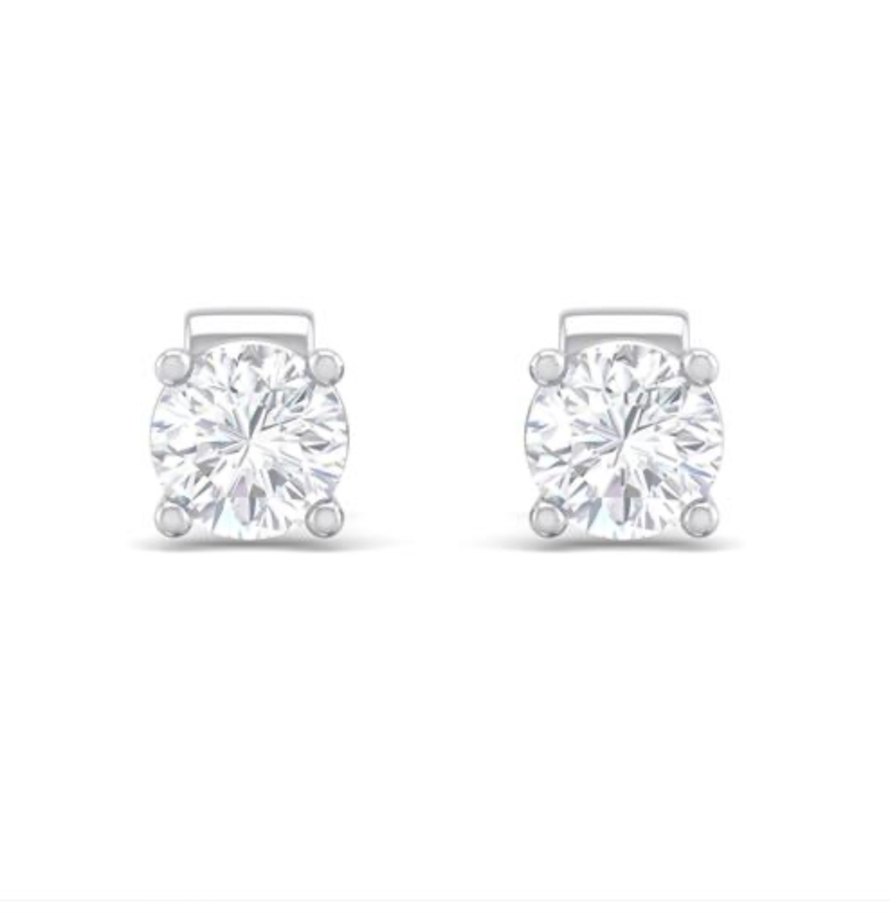 1.5 CTW Round Lab Grown Diamond Studs