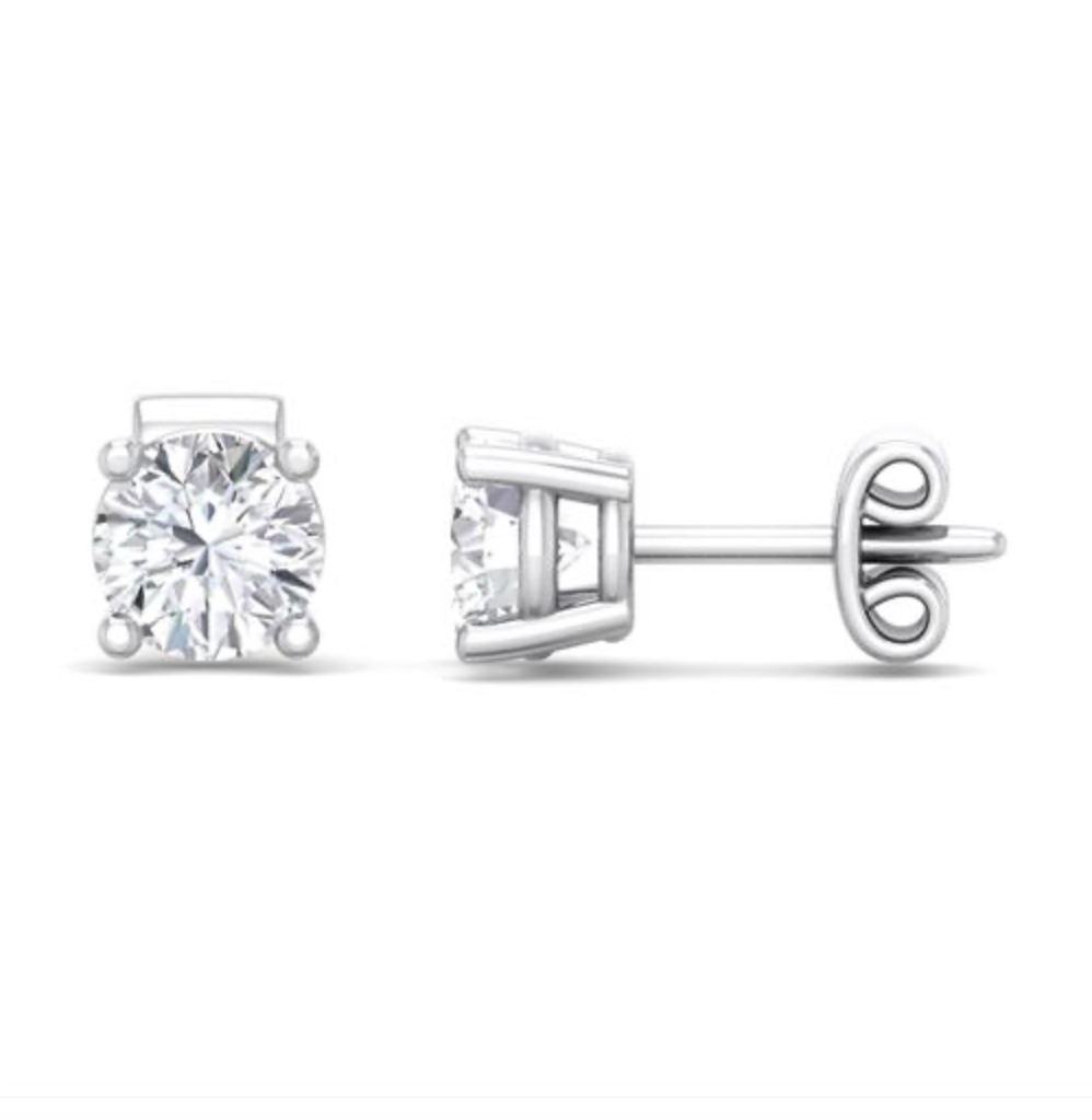 1.5 CTW Round Lab Grown Diamond Studs