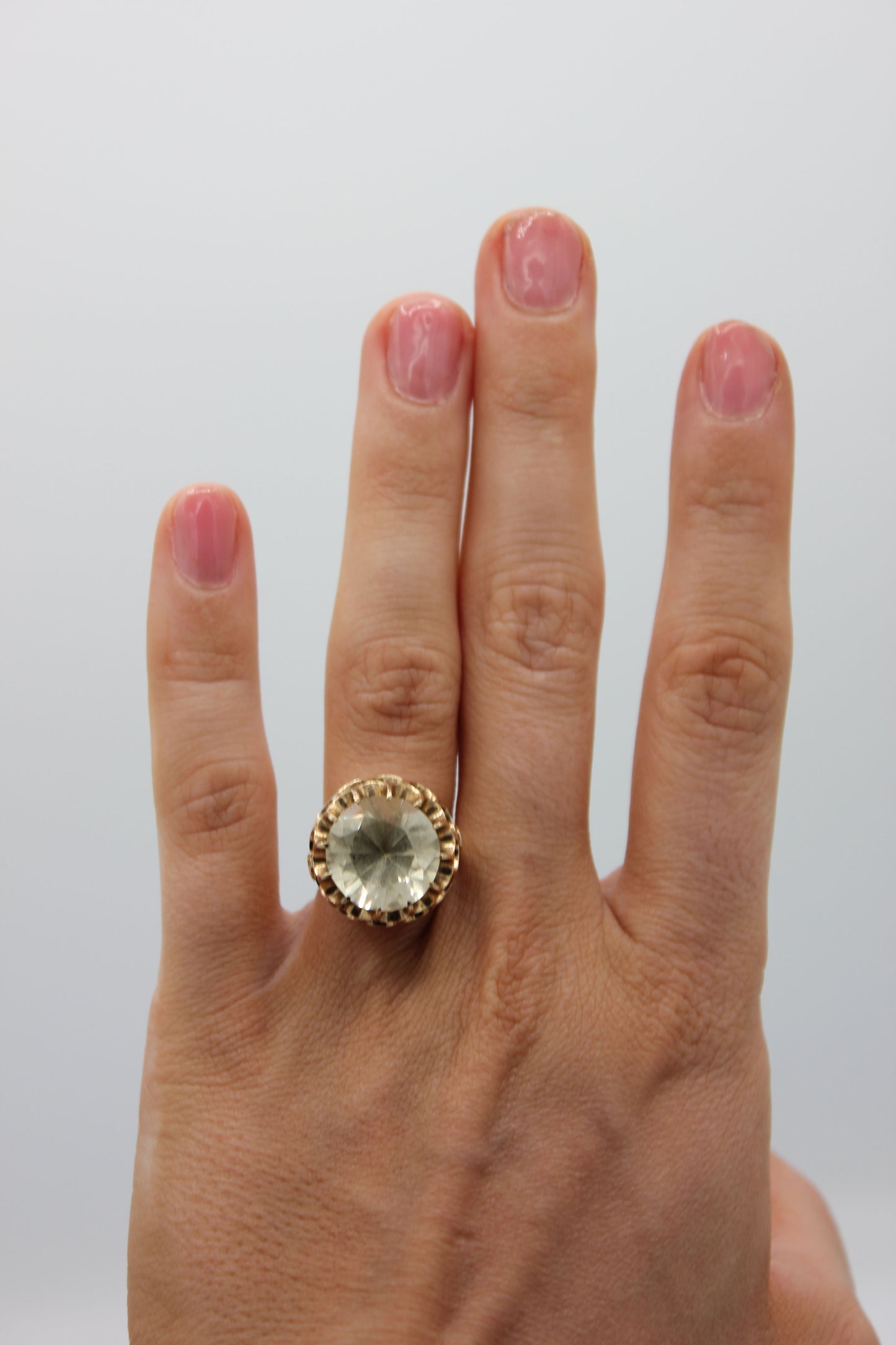 4 Carat Citrine Ring