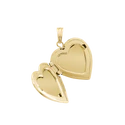 Gold Heart Locket in 14k Gold (Engraving Optional)