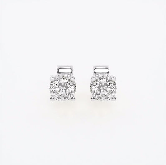 1.5 CTW Round Lab Grown Diamond Studs